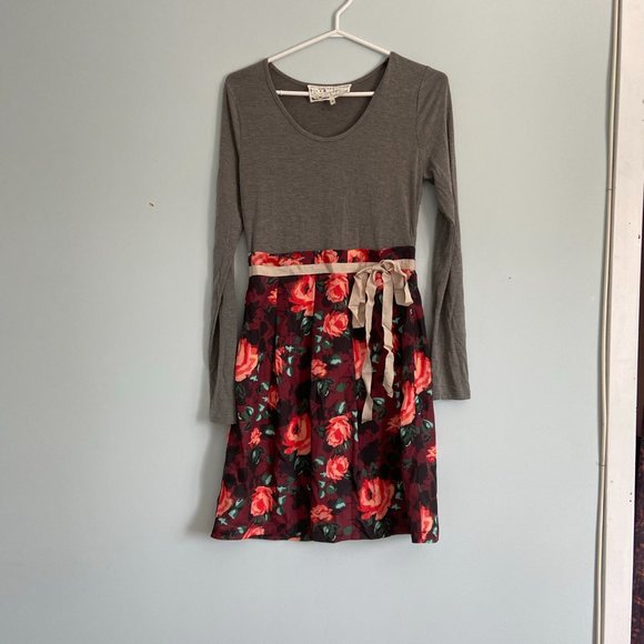 NWOT Pink Martini Twofer Red Rose Print Dress - Picture 3 of 4